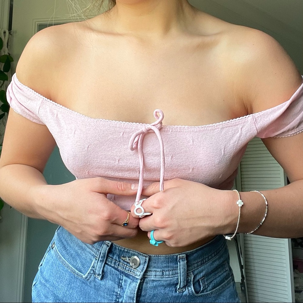 Pink dainty top